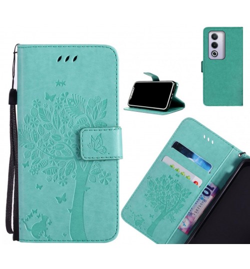 Oppo A3 Pro case leather wallet case embossed pattern