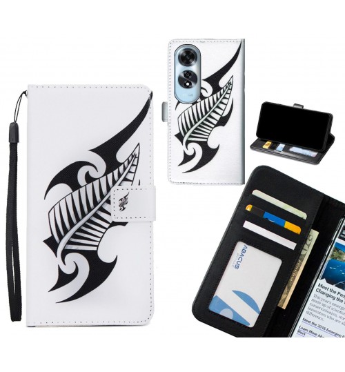 Oppo A60 case 3 card leather wallet case printed ID