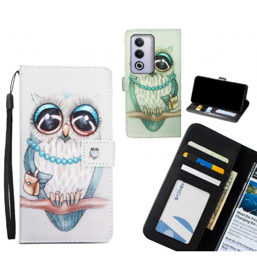 Oppo A3 Pro case 3 card leather wallet case printed ID