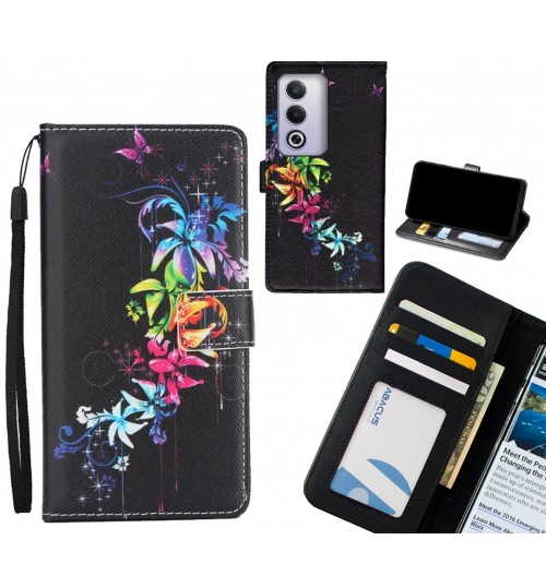 Oppo A3 Pro case 3 card leather wallet case printed ID