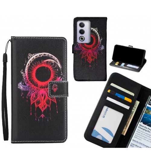 Oppo A3 Pro case 3 card leather wallet case printed ID