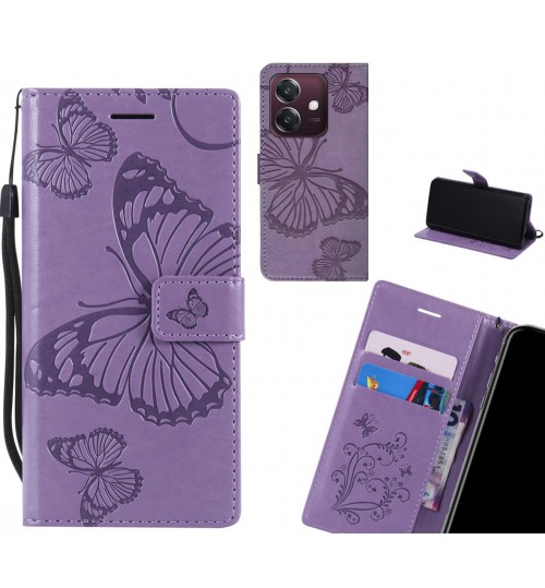 Oppo A3X case Embossed Butterfly Wallet Leather Case