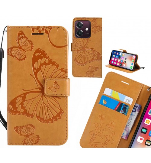 Oppo A3X case Embossed Butterfly Wallet Leather Case