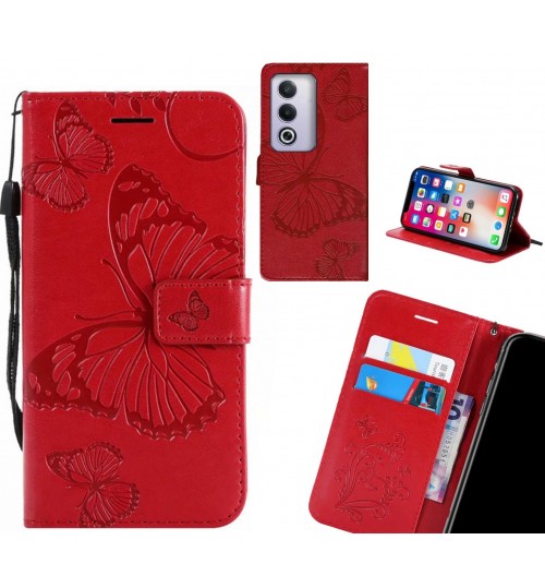 Oppo A3 Pro case Embossed Butterfly Wallet Leather Case