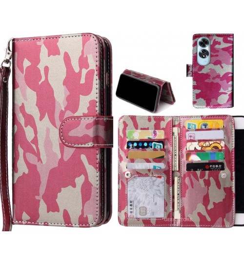 Oppo A60 Case Camouflage Wallet Leather Case