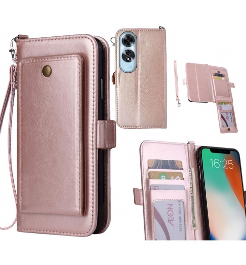 Oppo A60 Case Retro Leather Wallet Case