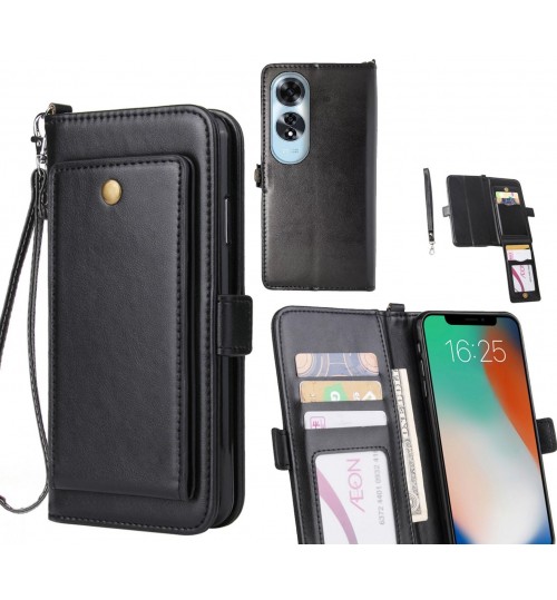 Oppo A60 Case Retro Leather Wallet Case