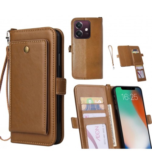 Oppo A3X Case Retro Leather Wallet Case