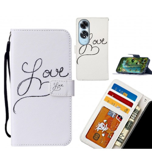 Oppo A60 case leather wallet case printed ID