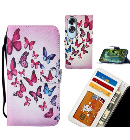 Oppo A60 case leather wallet case printed ID