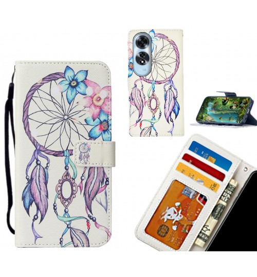 Oppo A60 case leather wallet case printed ID