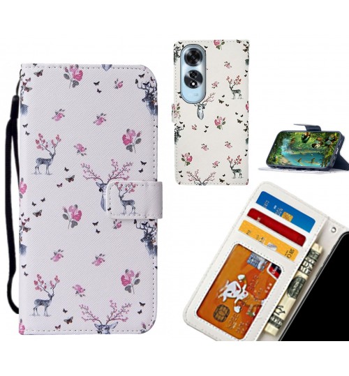 Oppo A60 case leather wallet case printed ID