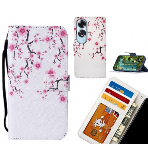 Oppo A60 case leather wallet case printed ID