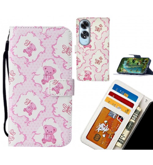 Oppo A60 case leather wallet case printed ID