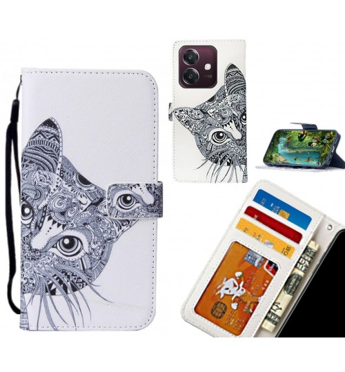 Oppo A3X case leather wallet case printed ID