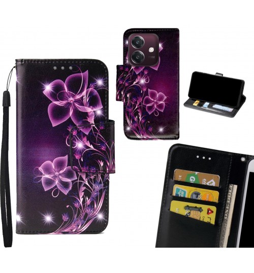 Oppo A3X Case wallet fine leather case printed