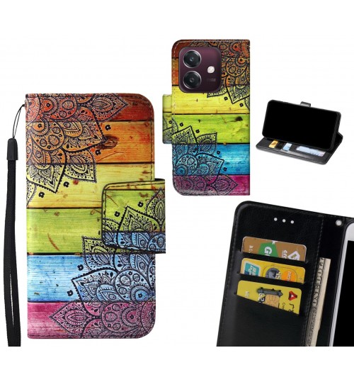 Oppo A3X Case wallet fine leather case printed