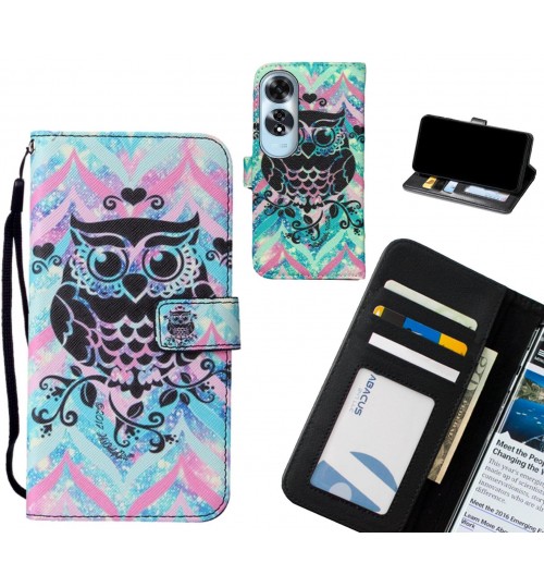 Oppo A60 case leather wallet case printed ID