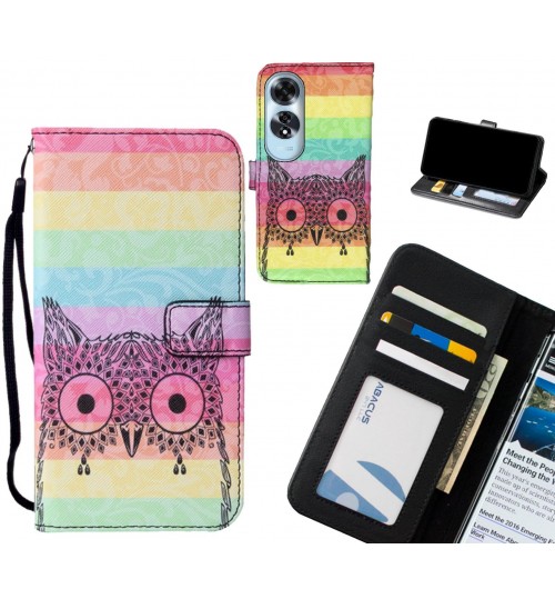 Oppo A60 case leather wallet case printed ID