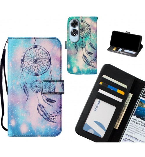 Oppo A60 case leather wallet case printed ID