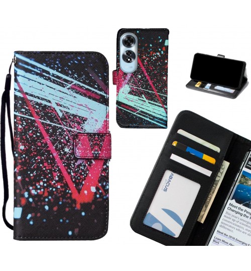 Oppo A60 case leather wallet case printed ID