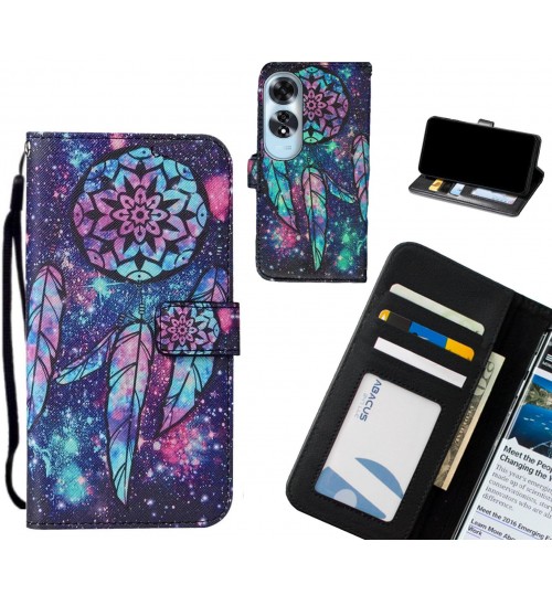 Oppo A60 case leather wallet case printed ID