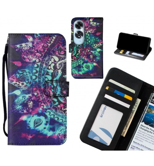 Oppo A60 case leather wallet case printed ID