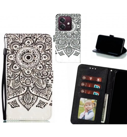 Oppo A3X Case Leather Wallet Case 3D Pattern Printed