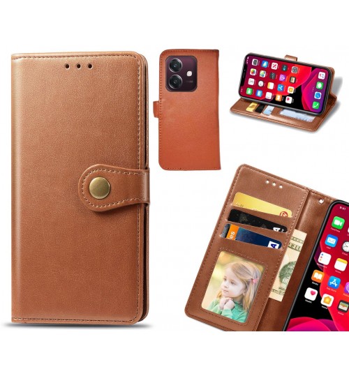 Oppo A3X Case Premium Leather ID Wallet Case