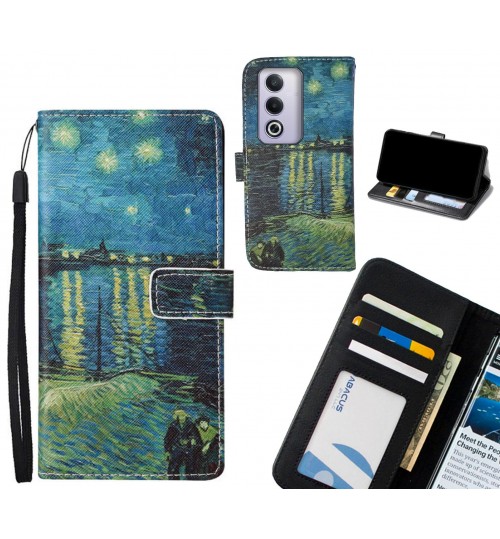 Oppo A3 Pro case leather wallet case van gogh painting