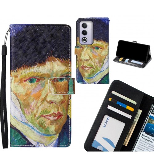 Oppo A3 Pro case leather wallet case van gogh painting