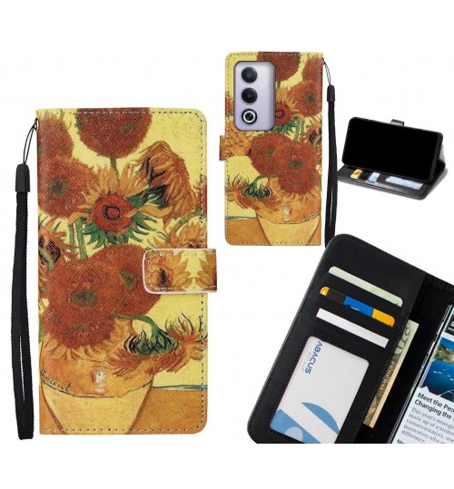 Oppo A3 Pro case leather wallet case van gogh painting