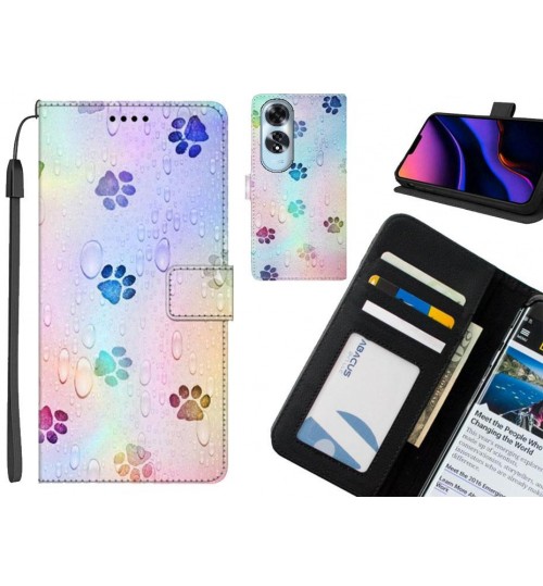 Oppo A60 case leather wallet case printed ID