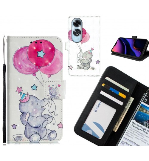 Oppo A60 Case Leather Wallet Case 3D Pattern Printed