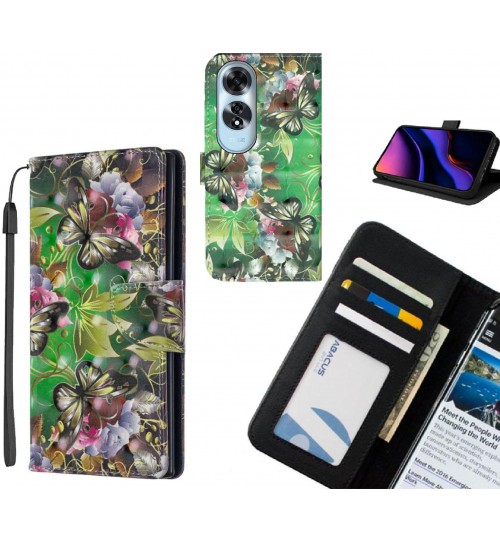 Oppo A60 Case Leather Wallet Case 3D Pattern Printed