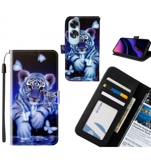 Oppo A60 case leather wallet case printed ID