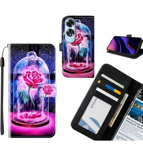 Oppo A60 case leather wallet case printed ID