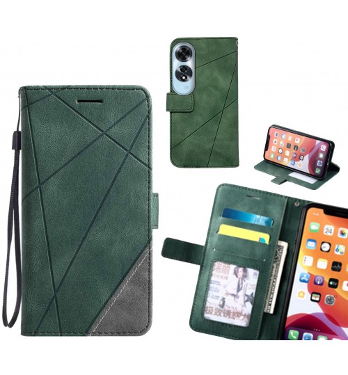 Oppo A60 Case Wallet Premium Denim Leather Cover