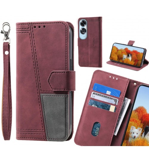 Oppo A60 Case Wallet Premium Denim Leather Cover