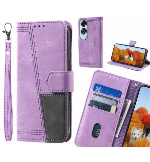 Oppo A60 Case Wallet Premium Denim Leather Cover