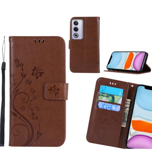 Oppo A3 Pro Case Embossed Butterfly Wallet Leather Cover