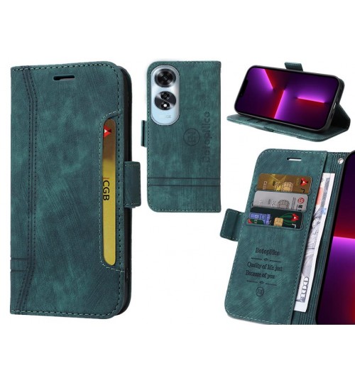 Oppo A60 Case Alcantara 4 Cards Wallet Case