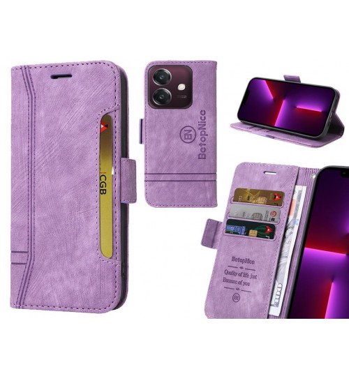 Oppo A3X Case Alcantara 4 Cards Wallet Case