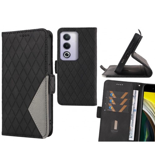 Oppo A3 Pro Case Grid Wallet Leather Case