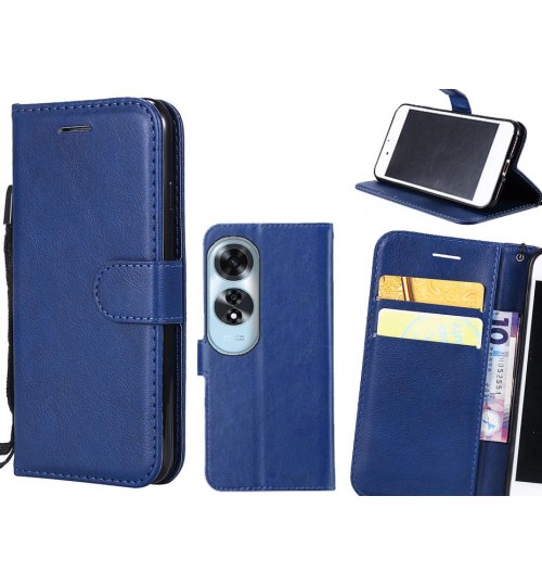 Oppo A60 Case Fine Leather Wallet Case