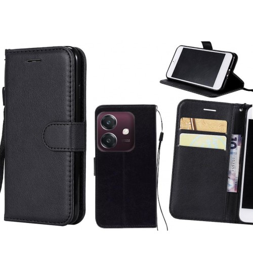 Oppo A3X Case Fine Leather Wallet Case