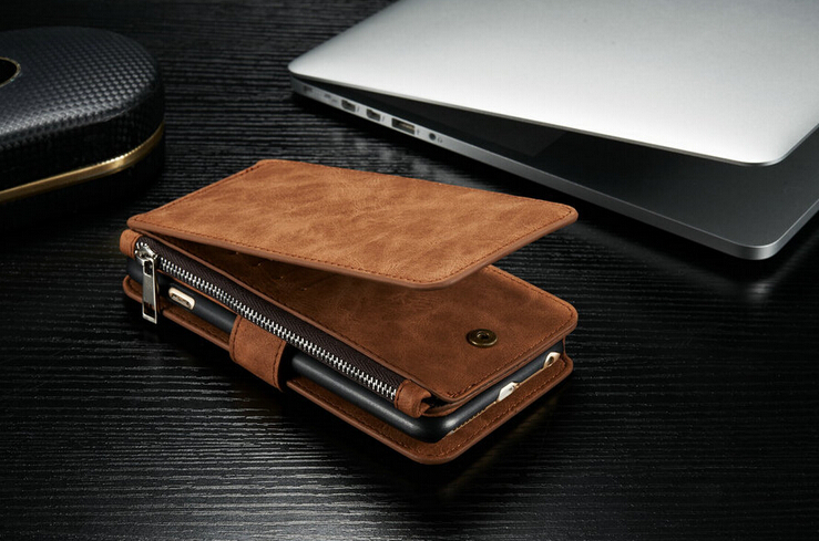 iPhone 5 5s SE detachable wallet leather case