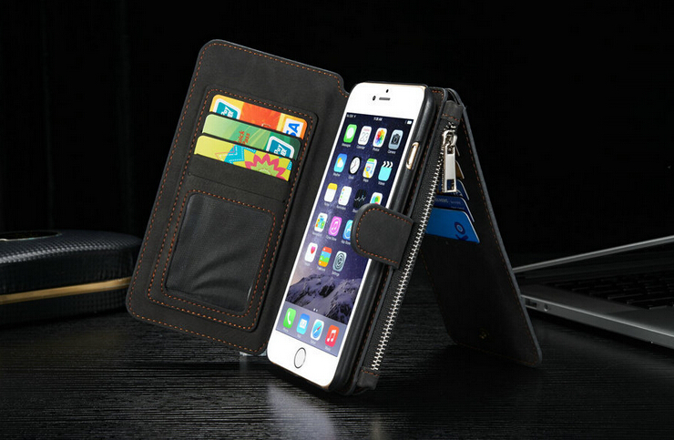 iPhone 5 5s SE detachable wallet leather case