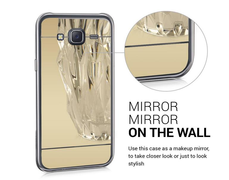 Samsung Galaxy J5 Soft Gel TPU Mirror Case