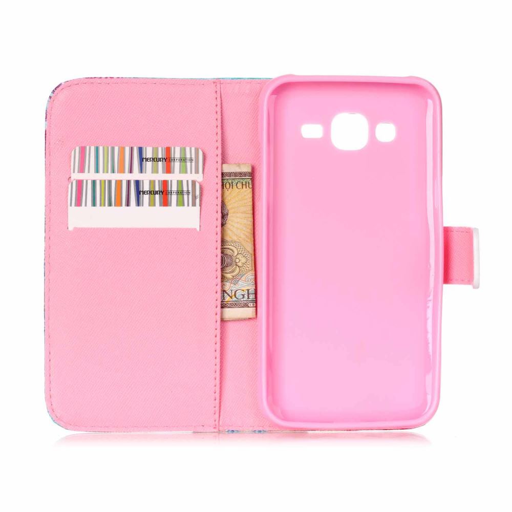 Samsung Galaxy J5 case wallet leather case printed